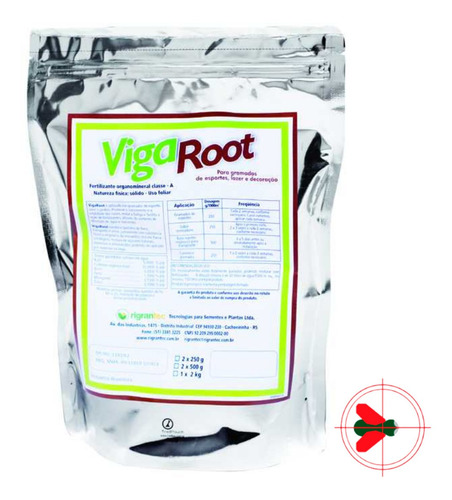 Vigaroot Fert Enraizador Mudas Gramados Flores Rgtec 2x500g