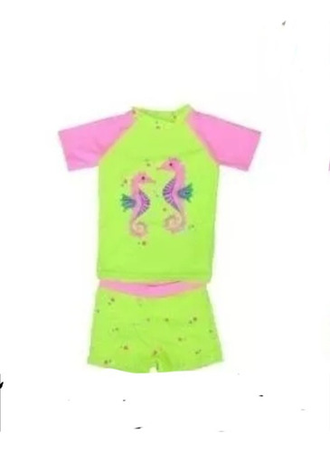 Traje De Baño Uv 2 Pcs Para Niña