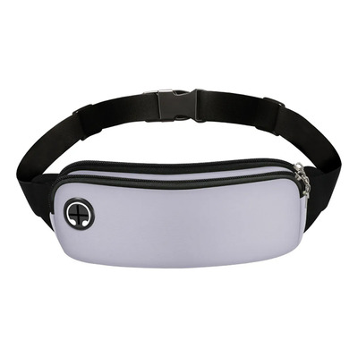 Cangurera Deportiva Porta Celular Y Llaves Para Correr Gris