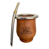 Mate Madera Con Bombilla El Buen Pastor