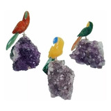 Pássaro Em Pedras Preciosas Do Brasil Artesanato Souvenir