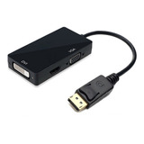 Mini Adaptador Display Port 3 Em 1 Para Dvi Hdmi Vga Pro