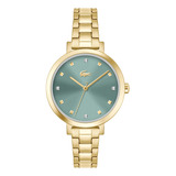 Lacoste Riga - Reloj Mujer, Dorado Plateado