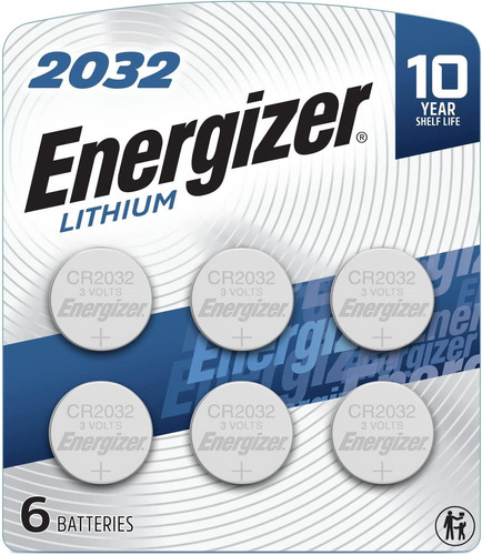 Paquete De 6 Pilas Energizer 2032, Baterias De Moneda De 3v.