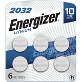 Paquete De 6 Pilas Energizer 2032, Baterias De Moneda De 3v.
