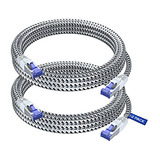 Cable Ethernet Cat 7, 12 Pies, Blanco Súper Duradero, ...