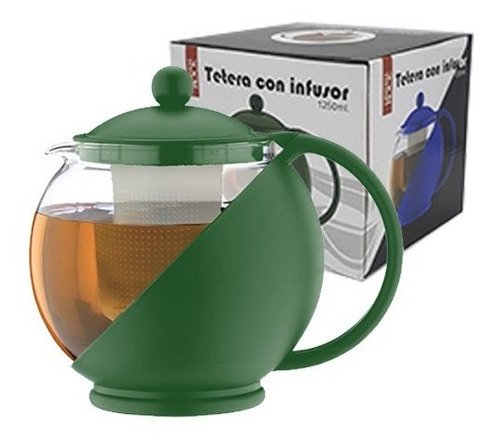 Tetera De Vidrio Crystal Rock Con Infusor 750 Ml. Infusiones