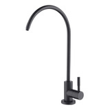 Apaix Grifo De Agua Potable Negro Mate, Grifo Purificador De