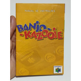 Manual Banjo Kazooie - Original Gradiente - Nintendo 64