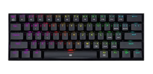 Teclado Redragon Dragonborn Black Switch Rojo K630rgb