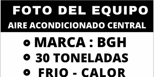 Aire Acondicionado Bgh De 30 Tonelada Frío - Calor