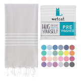 Toalla Turca Wetcat, Super Liviana, Extra Absorbente, Gris