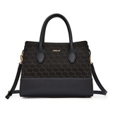 Bolsa Tote Colcci Jacquard In24 Preto Feminino