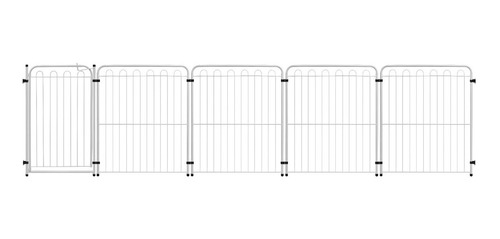 Cercado  Cão Cachorro 4 Módulos + Portão Linear 3,25m X 82cm