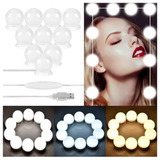 Kit De Luces Led Para Espejo Estilo Hollywood 10 Bombillas