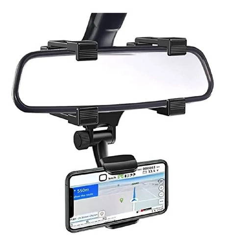 Soporte Celular Auto Espejo Retrovisor Universal Gps Pinza