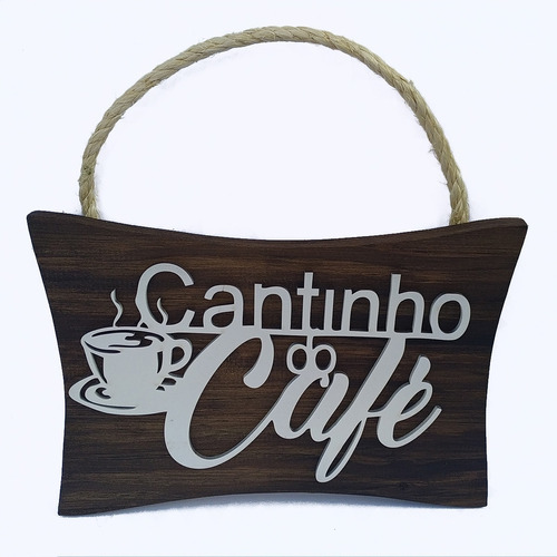 Placa Cantinho Do Churrasco/café/cerveja Placa De Parede