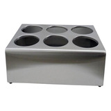 Organizador De Cubiertos Acero Inox 6 Compartimientos. Up6