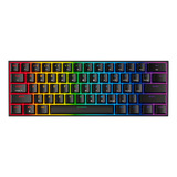 Teclado Mecánico Inalámbrico Fantech Maxfit61 Mk857 Black Ed