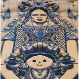Colcha / Cobertor Matrimonial Frida Y Muñeca Lele 2.1 X 2.6m