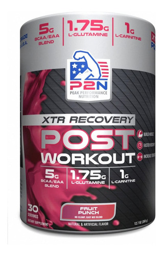 P2n Sports Post Entreno Recuperador - Xtr Recovery - 30 Ser Sabor Fruit Punch