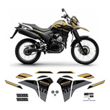 Kit Adesivo Yamaha Lander Xtz 250 2023 2024 Dakar Areia Logo