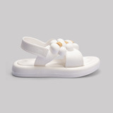 Zapatos Iña Bebe Sandalias Para Niñas Plataforma Moda Blanco