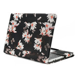 Funda Para Macbook Air 13.6 Pulgadas A2681 M2 Negro Floral