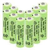 Baterías Aa Recargables Nimh De 1.2 V 700 Mah, Paquete De 12