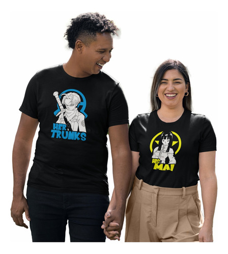 Playera Duo Pareja, Novios, Enamorados Anime Mod. Dragon B