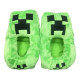 Chinelos Infantis De Algodão Minecraft Sapatos De Algodão Pa