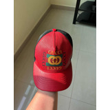 Gorra Gucci Roja Piel Original L