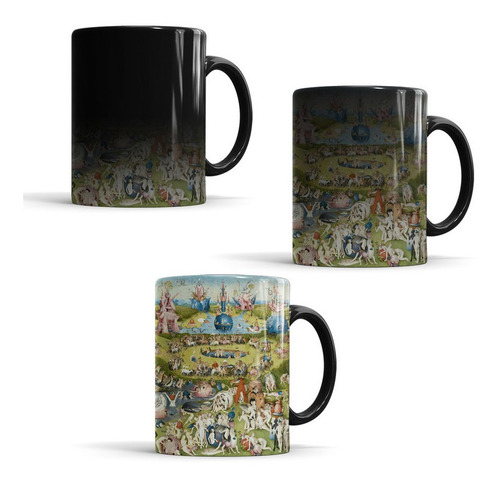 Taza El Jardín De Las Delicias - Bosch  Mágica Termosensible