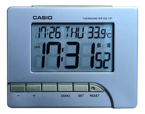 Despertador Casio Digital Data Temperatura Luz Led Original