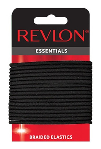 Coletas Medianas Color Negro Revlon Essentials  18 Un