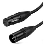 Cable Para Microfono O Luces Dmx Canon Rudo De 4 Metros