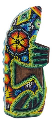 Iguana Enchaquirada - Arte Huichol