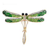 Traje De Dragonfly Diamante Broche Pin Vestido Mujer Hombre