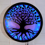 Árbol De La Vida Decorativo - Cuadro Luz Led 40cm - 3diseños