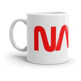 Vaso Mug Nasa Letras 11oz Cerámica Sublimado