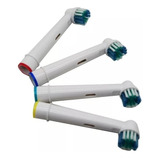 Kit Com 4 Refil Compatível Escova Elétrica Oral B Braun 