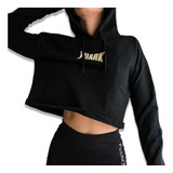 Buzo Pupera Crop Mujer Gym Fit Fuark                       