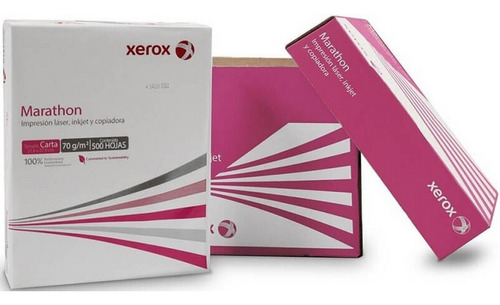 Caja Papel Bond Impresión Xerox Carta Blanco 99% 70g 5000h