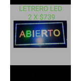 Letrero Abierto 2 X $739 O Puedes Escojer Tus Modelos Ideal