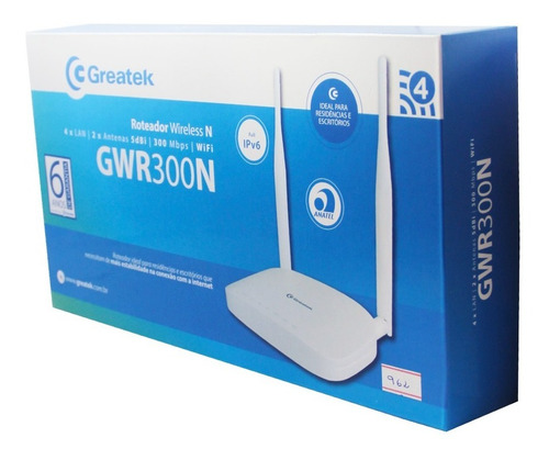 Roteador Wi-fi 300mbps 2.4ghz Greatek  Gwr300n