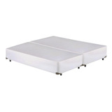 Cama Box Bipartido Queen Corano Branco Universal - 158x198 (