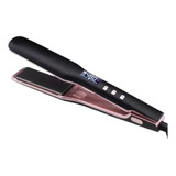 Plancha Para Cabello Profesional Digital Titanio Y Cerámica Color Negro