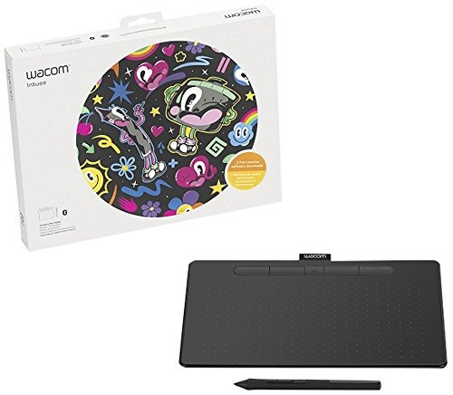 Tableta Gráfica Wacom Intuos Mediana Bluetooth Color Negro