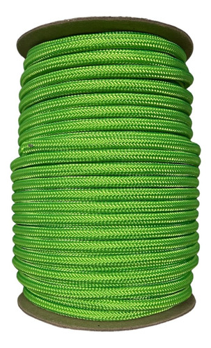 Soga Cabo Poliester Dacron 8mm X 50 Metros Color Verde Lima