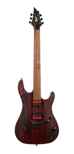 Guitarra Cort Kx 300 Etch Egr - Etched Black Red (ebr)